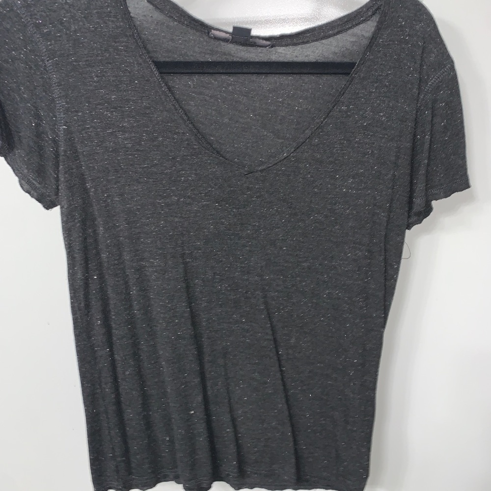 ALLSAINTS Small T Shirt- Charcoal with silver flecks